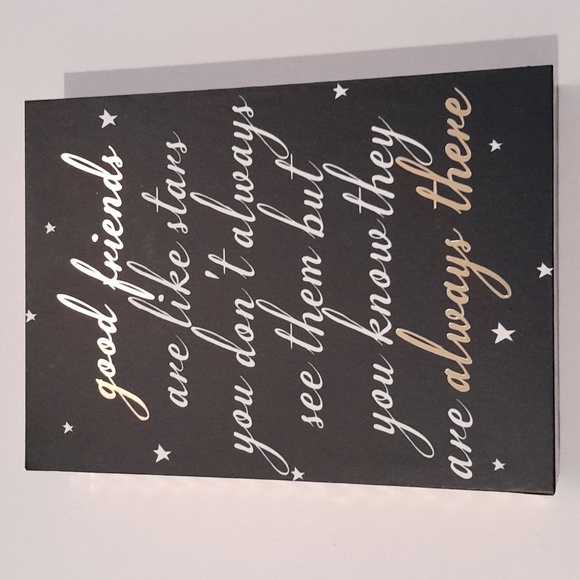 Good Friends Quote Small Art Deco Wall Plaque - Picture 4 of 4